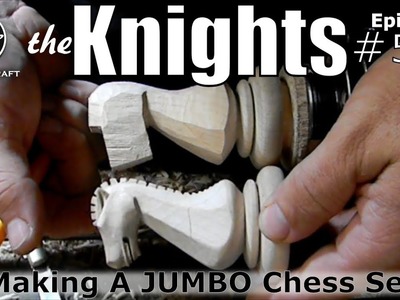 Making a Giant Chess Set episode 5A: Carving a Knight. Conrad Craft