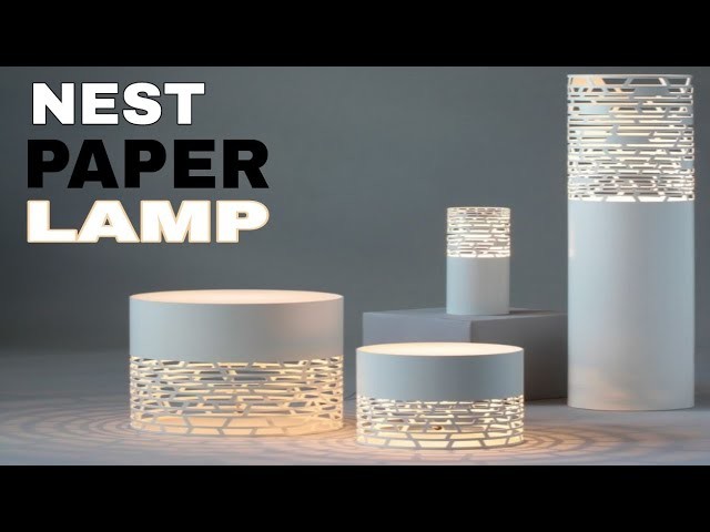 Nest- Fancy paper lantern || paper lampshade  ( christmas craft )