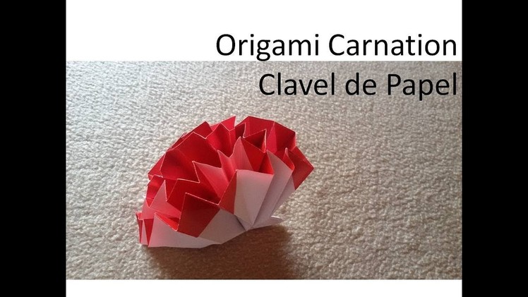 #Origami Carnation - Clavel de papel DIY Tutorial
