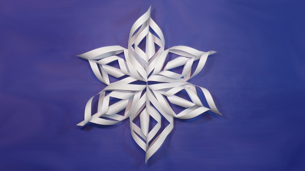 Paper Snowflakes Making for Christmas Decorations DIY Easy Christmas