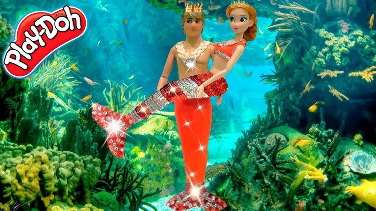 Play Doh Super Craft Frozen Mermaid Anna & Kristoff Charming Princess & Prince