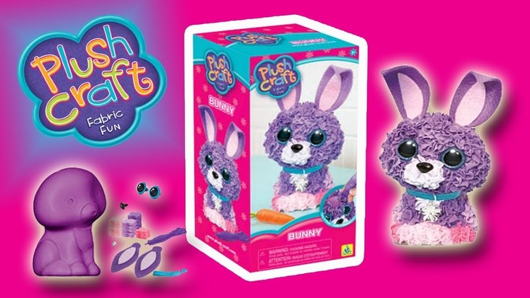 PLUSH CRAFT - FABRIC FUN 3D BUNNY - MAKING & PLAYING | Little Kelly & Friends ToysReview for Kids