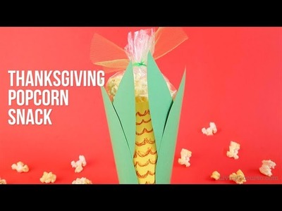 Popcorn Corn on the Cob Snacks | Thanksgiving Kids Craft
