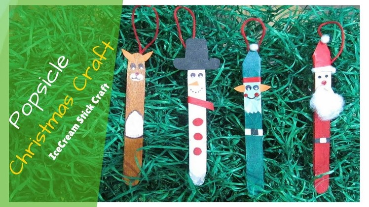 Popsicle Christmas Craft - IceCream Stick Craft