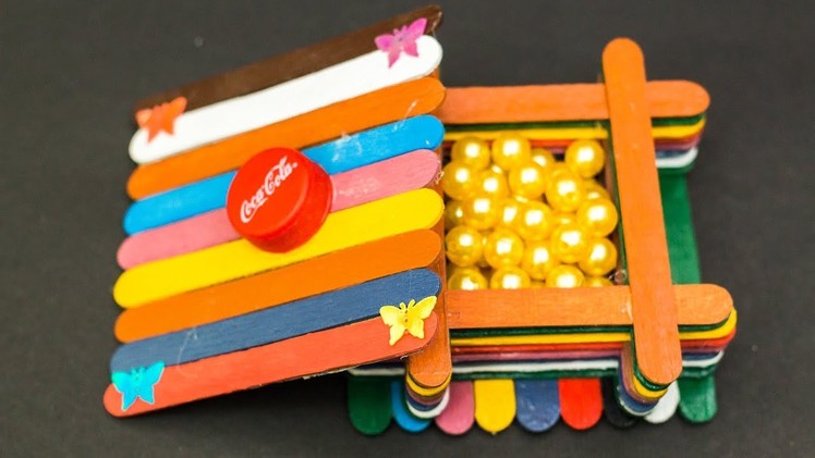 Popsicle Stick Craft Ideas Jewellery Box