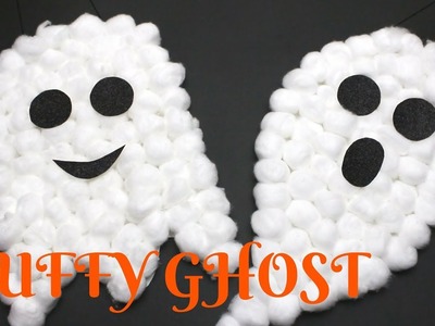 Puffy Ghost Halloween Craft | Halloween Crafts for Kids