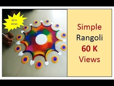 Rangoli drawn by Ball Pen I Easy DIY I Simple trick for beginner