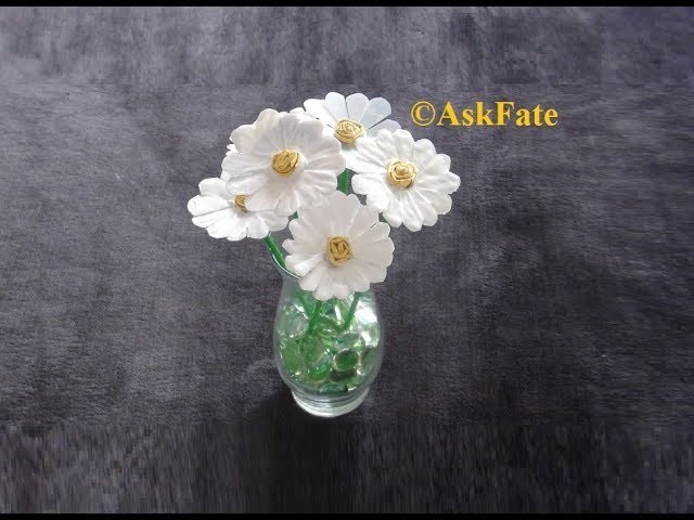Recycled Plastic Containers into Daisy Flowers - DIY Craft