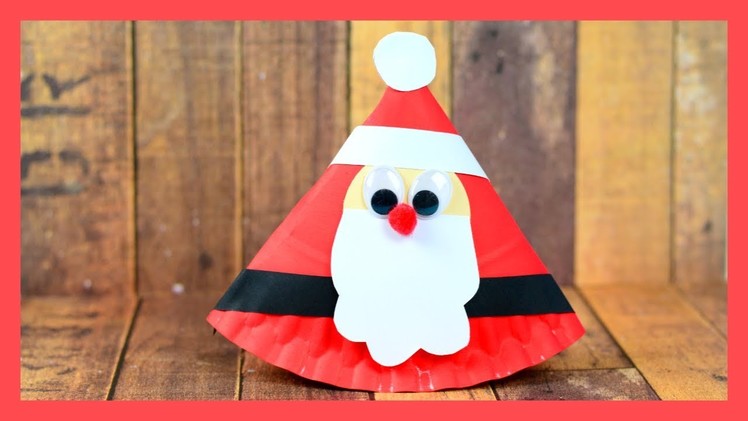 Rocking Santa Paper Plate Craft - cute Christmas crafts for kids