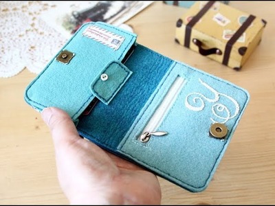 Shine Sewing Tutorial DIY Felt Wallet
