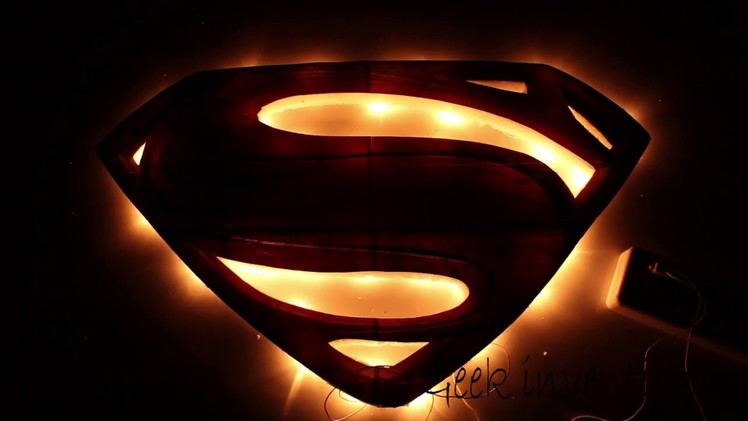 Superman Light Up Poster!! | Easy DIY Craft | DIY ROOM DECOR