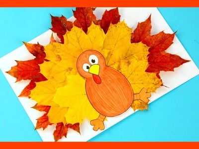 Trukey Leaf Craft Template - Fall craft for kids