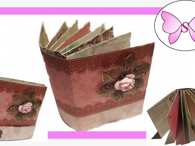 Tutorial . Anleitung SCRAPBOOK out of JORNALING CARDS   very fast and easy DIY Mini Album