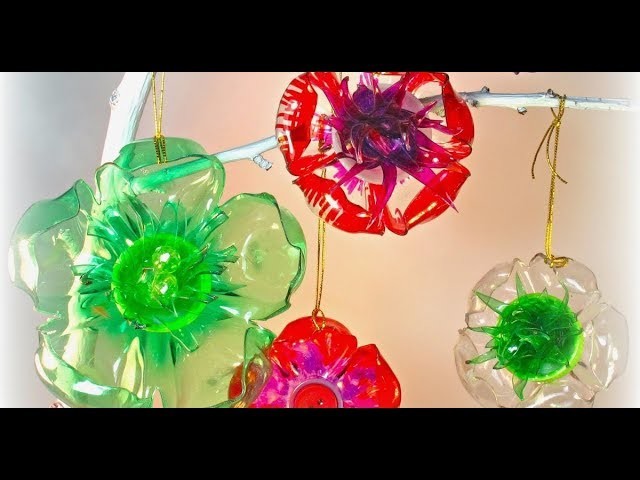 Waste plastic bottle crafts - so easy to make