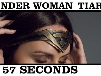 Аmazing Wonder Woman tiara in 57 seconds. Tutorial and pattern
