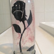 Beauty and the beast rose- Disney fairy jars/ decorative light