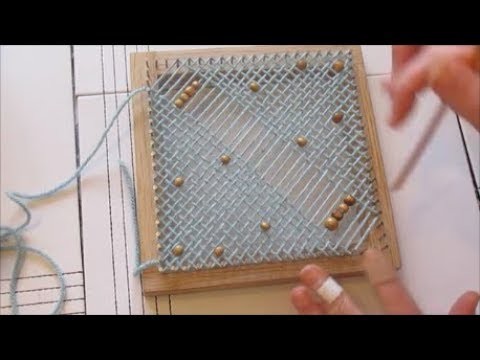 Beginners guide - how to add beads into your Pin Loom Weaving