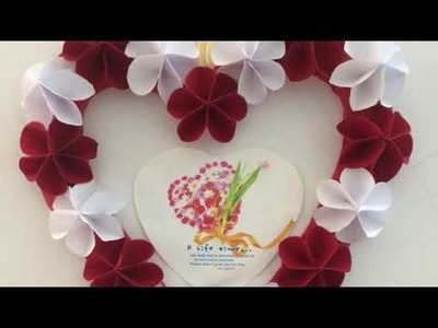 Best Photo Frame Idea Using Paper Flowers ||Home Decoration || Valentine's Day Special.