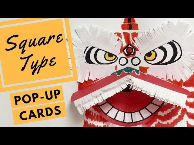 Demo Pop-up Card - How to make an Auspicious Lion (Opposing V-Folds)