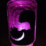 Disney Fairy jars- made on request/any silhouette-nightlight/gift