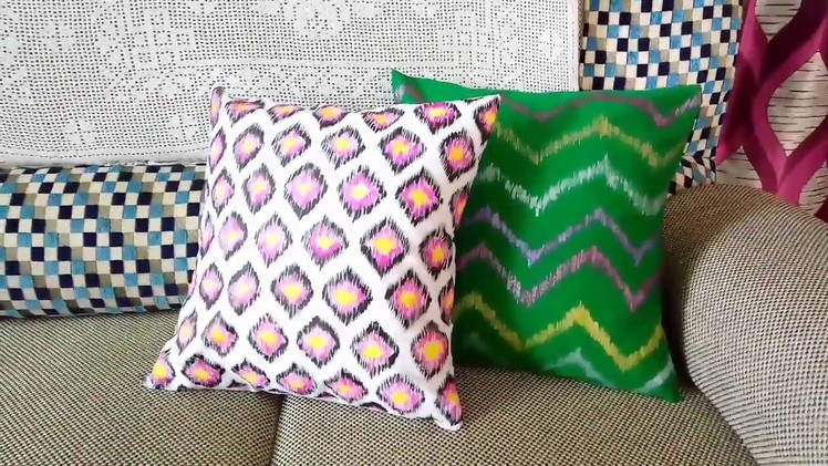 DIY-9 Ikat Pattern cushion cover