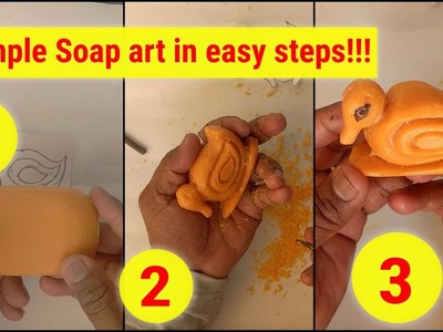 DIY easy soap carvings | soap modeling | Easy duck making with soap