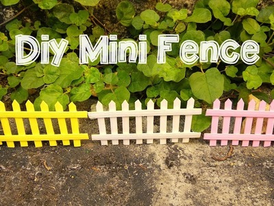 DIY Mini fence for dollhouse and fairy gardens