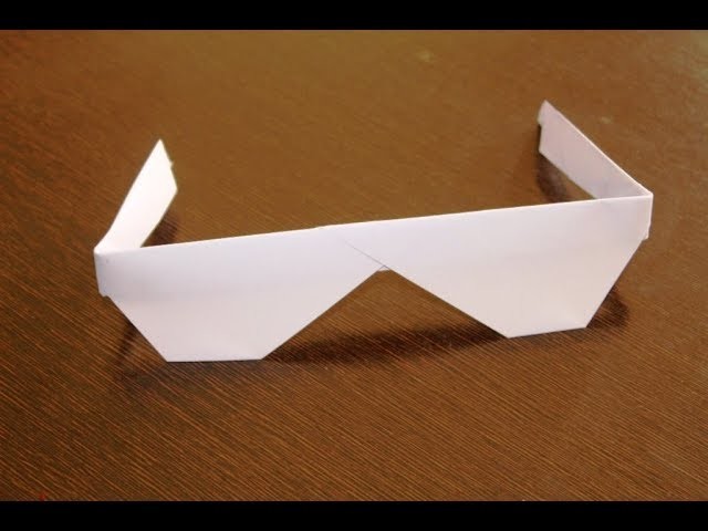 DIY -Origami sunglasses. How to make Traditional Origami Sunglasses