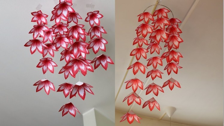DIY Simple Home Decor - Hanging Flowers 5 - Handmade Decoration