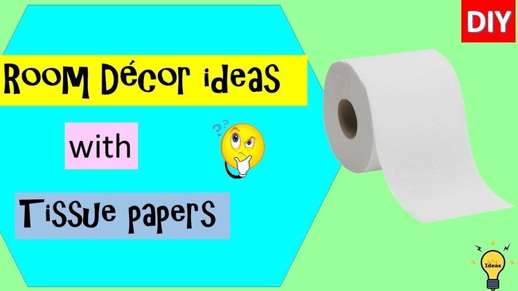 DIY| Tissue paper crafts | diy Room Decor Ideas | Wall decorating ideas with paper | paper crafts