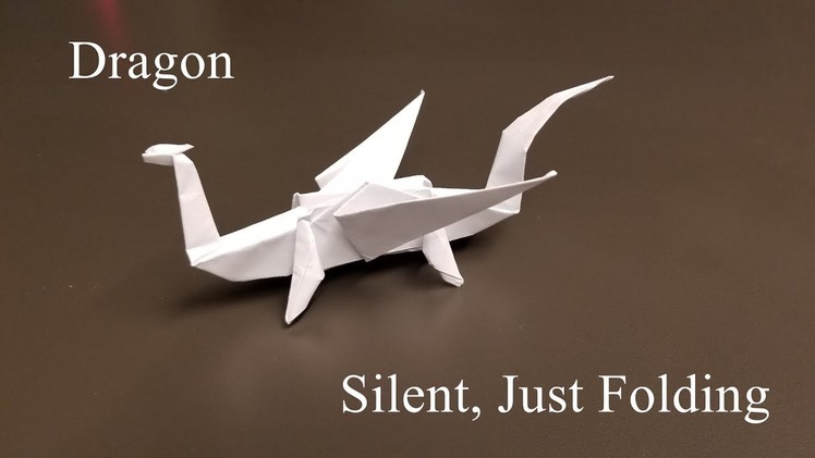 Easy Origami Dragon - How to Make an Origami Dragon Just Folds Tutorial