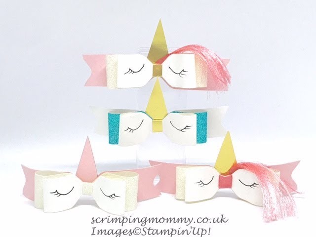 Easy Unicorn paper bows with hair !
