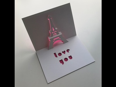 Eiffel Tower 3 Pop Up Card Tutorial - Origamic Architecture