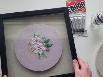 Fast framing for hand embroidery