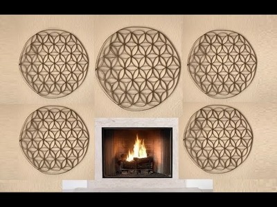 Flower of Life out of Paper Towel Tubes - DIY Wall Art Decor