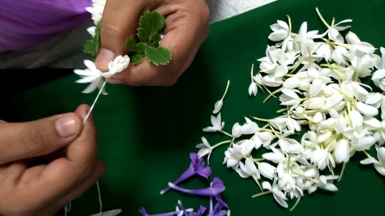 Flower Veni.Gajra Making. how to make handmade Gajra .