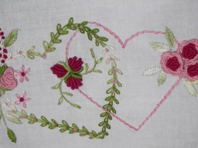 Hand Embroidery : Brazillian Embroidery : Valentine's Day Special Embroidery