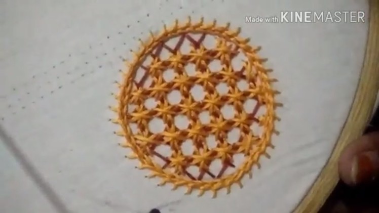 Hand Embroidery: Net Stitch! by EASY LEARNINH BY ATIB