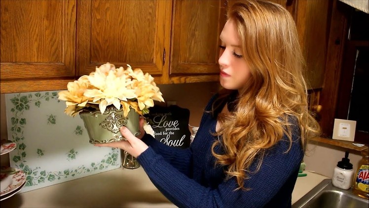 How To DIY a Floral Arrangement with an Old Candle Holder