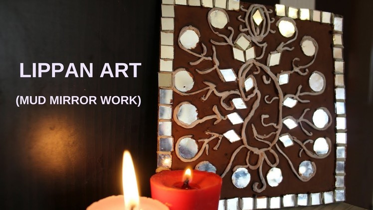 How to do Lippan Art || Mirror work || Wall Decorating Ideas with Clay