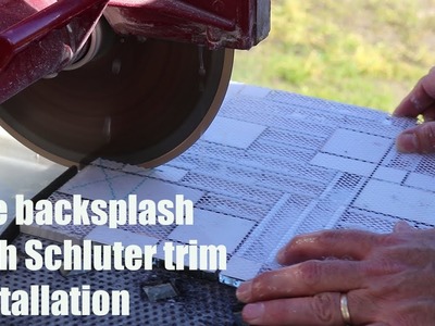 How To Install Tile Backsplash with Schluter Trim