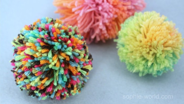 How to Make a Yarn Pom Pom | Sophie's World