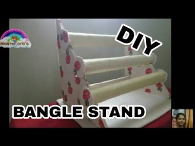 How to make Bangle stand with cardboard |DIY |By Master arts.