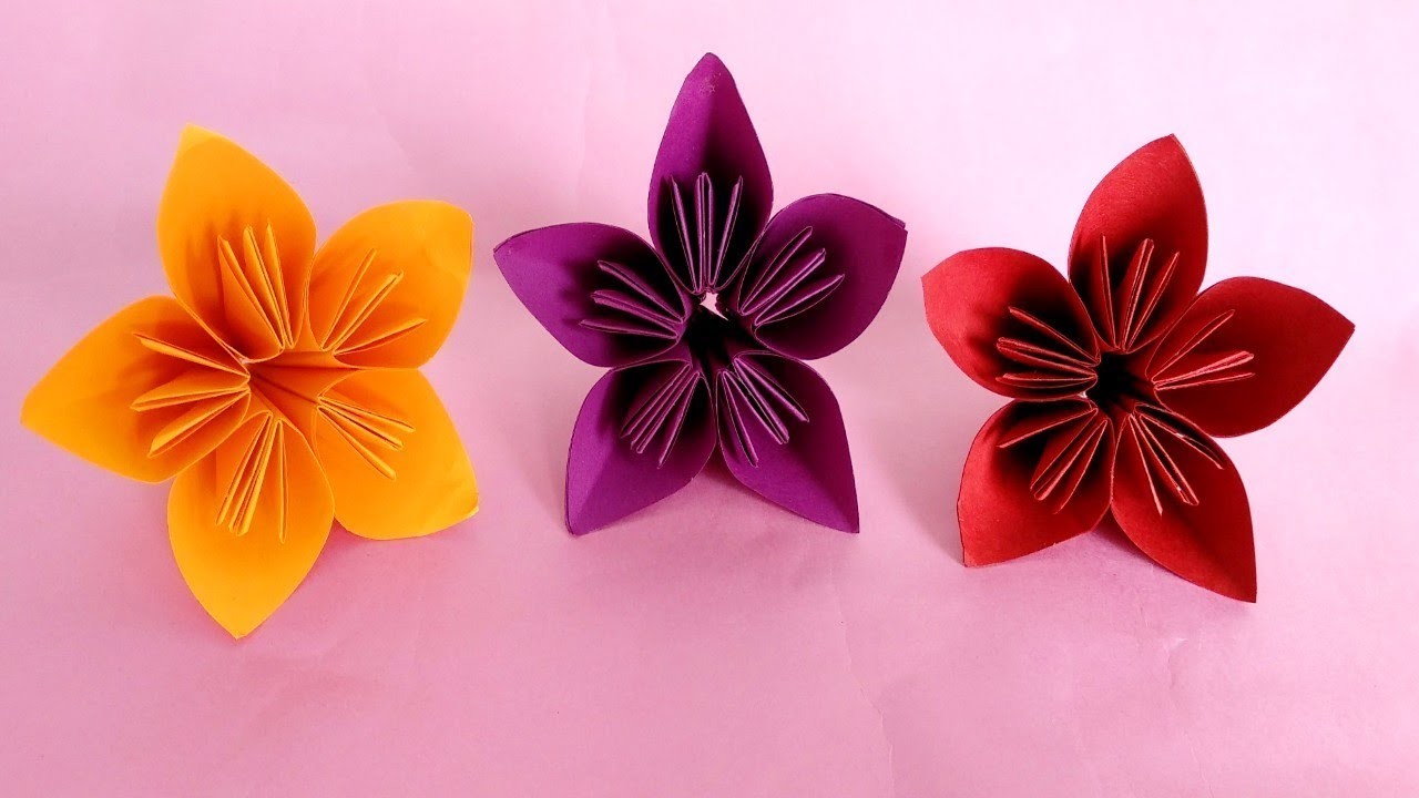 How To Make Easy Origami Flower Kusudama Paper Flower