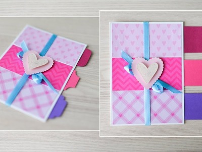 How to make : Greeting Card Valentine's Day | Kartka na Walentynki - Mishellka #279 DIY