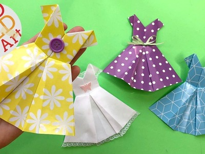 How to Make Origami Dress for Beginners - Easy Paper Dress DIY