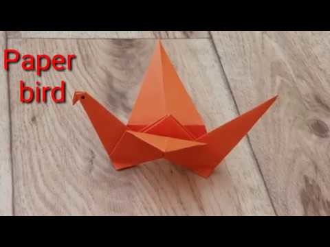 How to make paper bird, कागज की चिड़िया बनाना सीखें