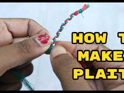 How to make plaits. Braid design using Silk Thread I Silk Thread Jewelry tutorial I Ladies Club