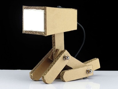 How To Make USB Powered Cardboard Study Table Lamp - Back to School Project