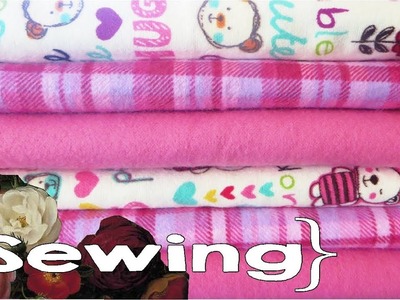 How to Sew Flannel Receiving Blankets
